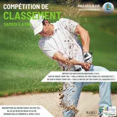 05/04/2025 - COMPETITION DE CLASSEMENT SAMEDI 5 AVRIL 2025