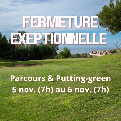 05/11/2025 - Fermeture exceptionnelle du parcours – Traitement phytosanitaire