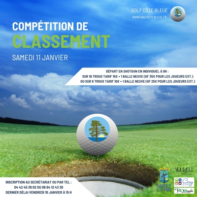 03/01/2025 - COMPETITION DE CLASSEMENT 11 JANVIER