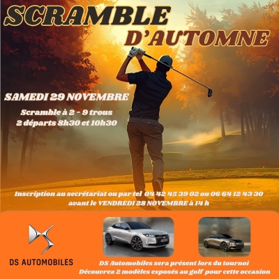 29/11/2025 - Scramble d Automne  Samedi 29 novembre 2025