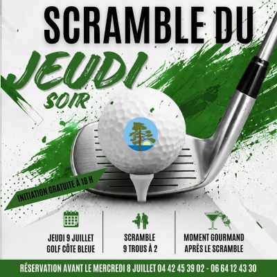 11/07/2026 - SCRAMBLE DU JEUDI 9 JUILLET