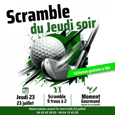 23/07/2026 - SCRAMBLE DU JEUDI 23 JUILLET