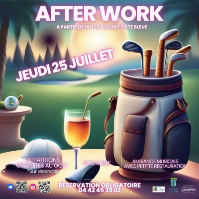 15/07/2024 - ⛳️🏌️‍♂️🏌️‍♀️AFTER WORK au Golf de Sausset - Jeudi 25 Juillet 🍻🍹🍴