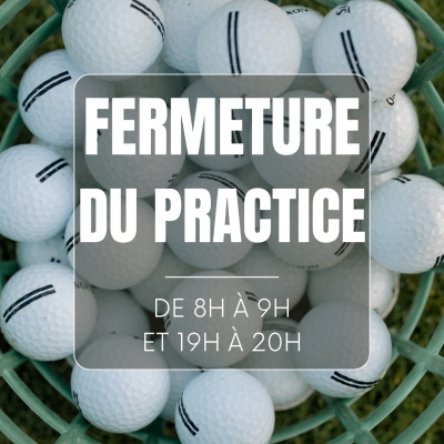 15/08/2025 - FERMETURE DU PRACTICE 7H À 8H ET 19H À 20H