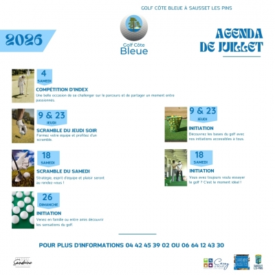 01/07/2026 - Agenda Juillet 2026
