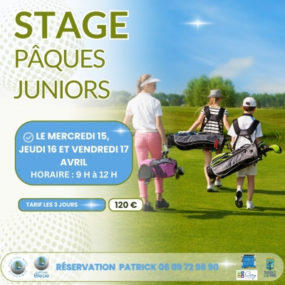 15/04/2026 - Stage Juniors  Vacances de Pâques - 15, 16 & 17 Avril