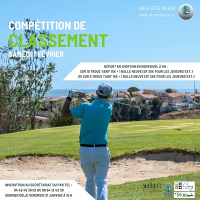01/02/2025 - COMPETITION DE CLASSEMENT SAMEDI 1 FEVRIER 2025