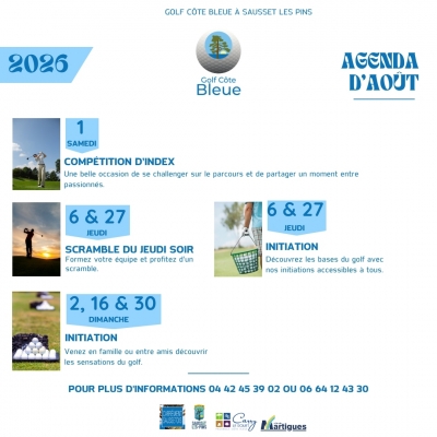01/08/2026 - Agenda Aout 2026