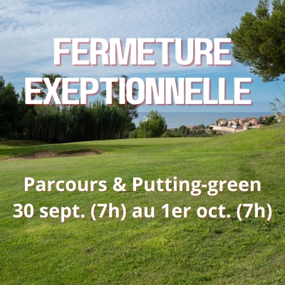 30/09/2025 - Fermeture exceptionnelle du parcours  Traitement phytosanitaire
