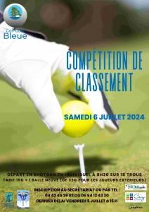 06/07/2024 - COMPETITION DE CLASSEMENT samedi 6 juillet  2024